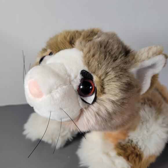 Lil' Pet Hospital Plush Calico Cat Toy 12" Stuffed Animal Realistic Multicolor - Picture 15 of 16